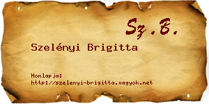 Szelényi Brigitta névjegykártya