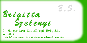 brigitta szelenyi business card
